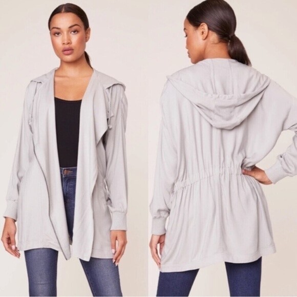 NWT Jack by BB Dakota Lightweight Hooded Twill Anorak Jacket Graystone XS - Picture 1 of 12